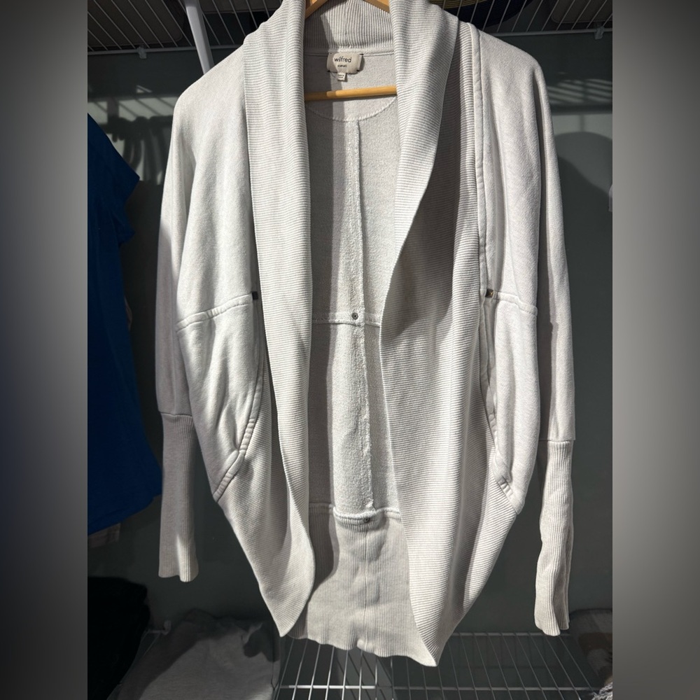 WILFRED Cozy White Cardigan